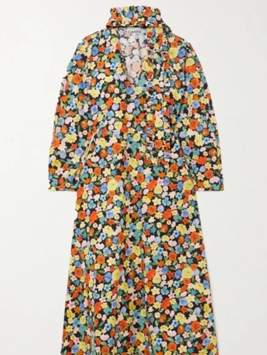 Ganni Dresses & Skirts - Ganni floral print midi dress